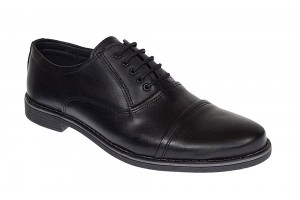 Pantofi barbati casual din piele naturala Negru P32NBOX